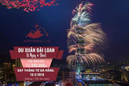 [ZIONTOUR]Review tour Đài Loan Đài Loan Tết 2018