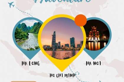 HO CHI MINH CITY – MEKONG DELTA – HANOI CITY – NINH BINH PROVINCE – HALONG BAY